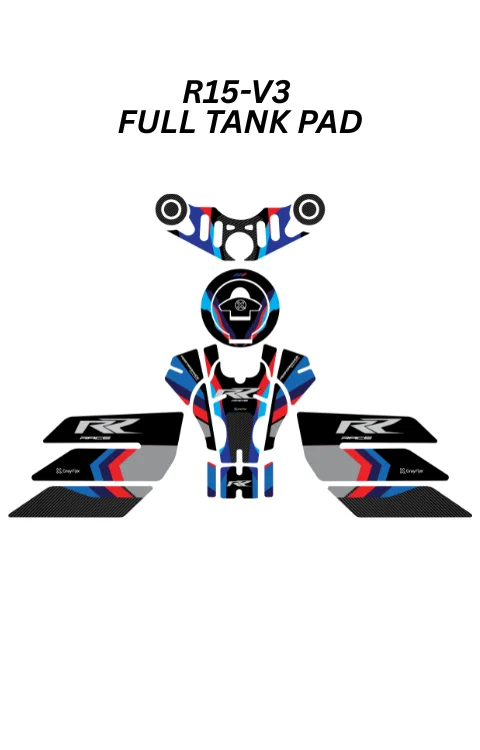 Full Tank Pad Compatible with R15 V3 | R15 V3 Sticker, Pack Of 1